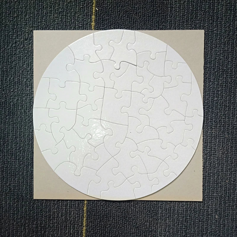 20CM Round DIY Custom Printable Jigsaw Puzzles Sublimation Puzzle Blank for Sublimation Printing