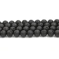 Gold Supplier Wholesale 8mm Natural Stone Loose Gemstone Black Lava Bead