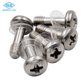 Custom Metric Chicago Screws RVS Pan Head Cross Drive Stainless Steel 3MM Diameter 20mm Length Standard Thread Plastic Washer