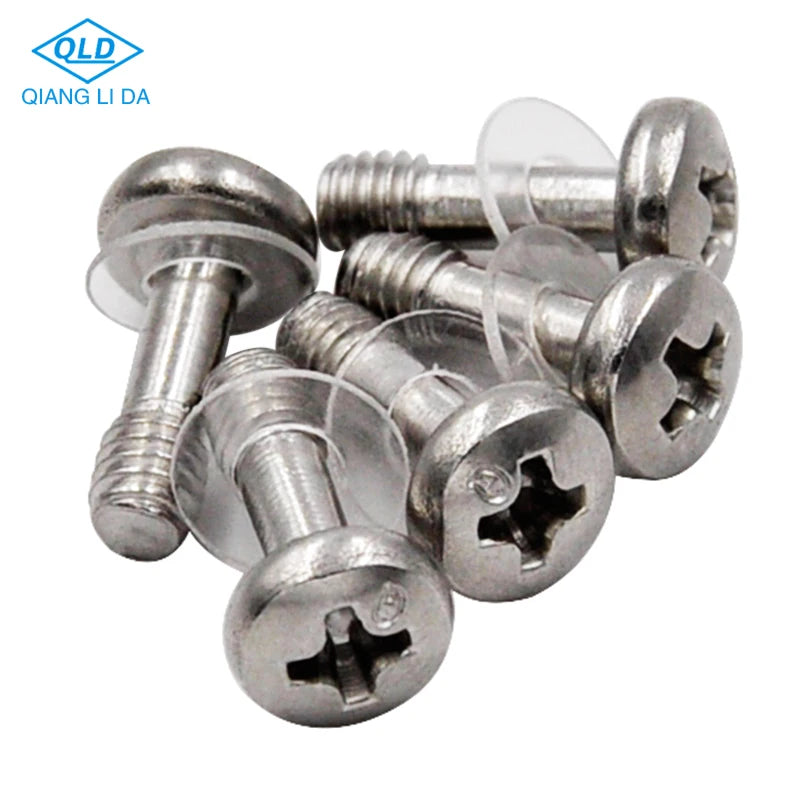 Custom Metric Chicago Screws RVS Pan Head Cross Drive Stainless Steel 3MM Diameter 20mm Length Standard Thread Plastic Washer