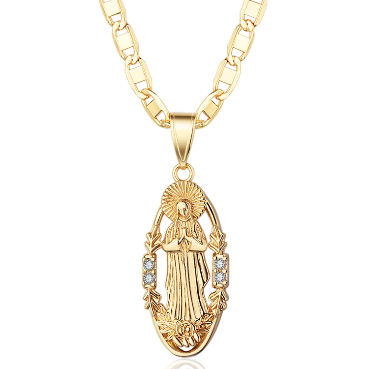Hiphop Religious Jewelry Fashion Gold Buddha Necklace Pendant