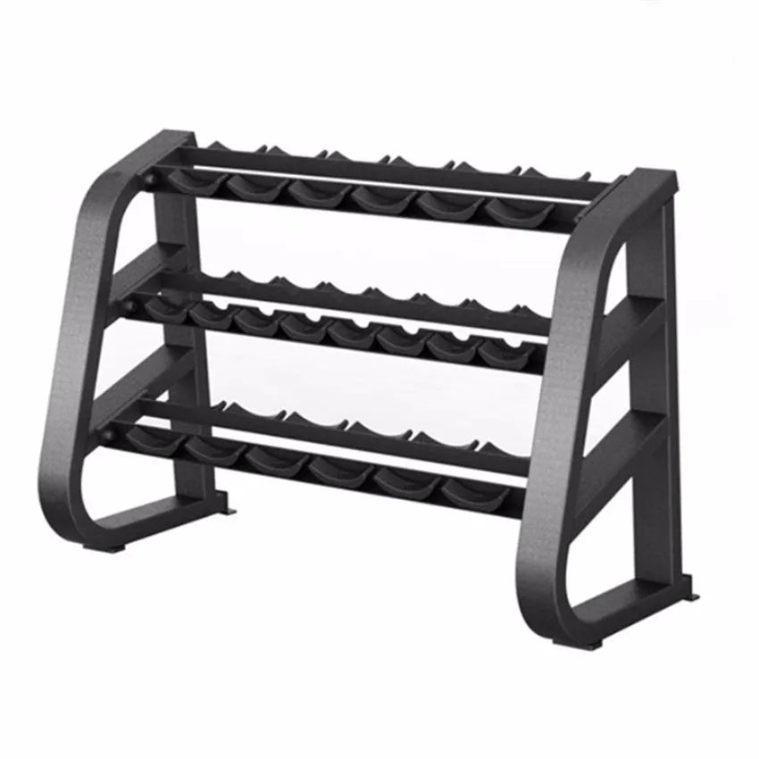 New 3-Tier Steel Dumbbell Rack for Gym Use Semi-Commercial Fitness Equipment Gym Machines