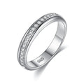 CZCITY Wholesale Fine Jewelry S925 Silver Cubic Zirconia Engagement Wedding Ring for Women