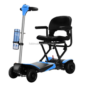 JBH FDB01 Super Light Aluminum Alloy CE Certified Mobility Scooter Folding 4 Wheels Electric 24V 6AH Battery 270W Motor 6 Km/h