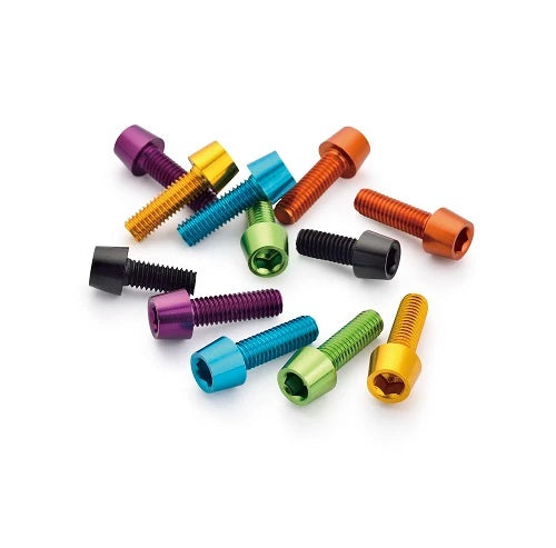 Metric Oval Head M5 M6 Anodizing Black Oxide Black Green Gold Red Socket Tapered Aluminum Screw