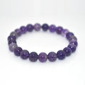 Wholesale 4/6/8/10/12/14/16mm Natural Dark Amethyst Bracelet for Women Men
