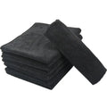 Sunland Woven Black Microfiber Hair Drying Salon Towel