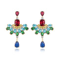 LUOTEEMI Long Tassel Pendant Earring Party Drop Earrings for Women Hot Sale Colorful Earrings