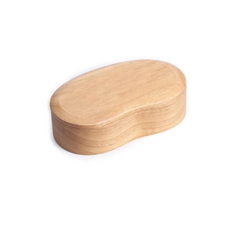 Classical Hot Sell Japan Style Handmade Irregular 20cm  Rubber Wooden Sushi Bento Box