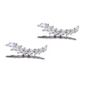 Fine Jewelry 925 Sterling Silver Ear Clip Cz Earrings
