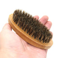 Custom Logo Wooden Beard Brush Reusable Wood Comb Beard Brushes