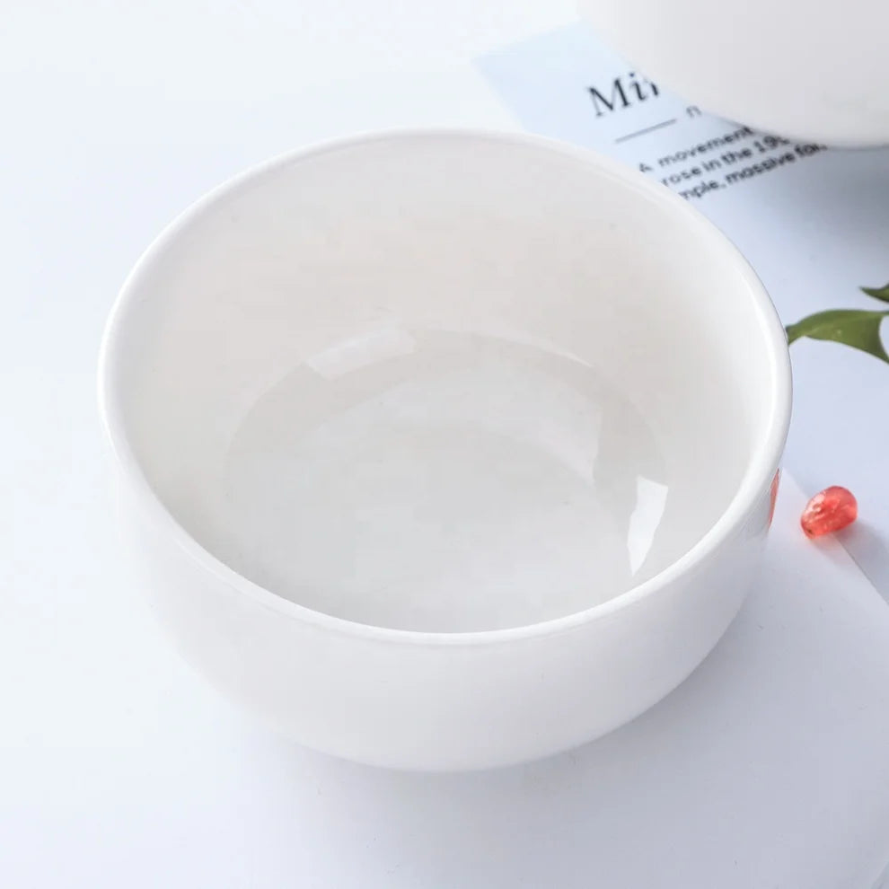 Essential White Japanese Ceramic Bowl Rice Bowl