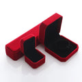 Luxury Custom PU Leather Jewelry Gift Box Set Rectangle Shape with Personalized Logo