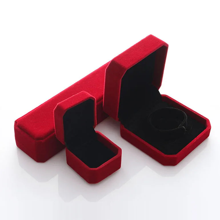Luxury Custom PU Leather Jewelry Gift Box Set Rectangle Shape with Personalized Logo