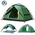 210D Oxford Cloth 4-Season Automatic Instant Pop-up Camping Tent for 3-4 People Double for Backpacking