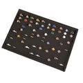 Essential Black Jewelry Necklace Bracelet Bangle 100 Slots Rings Display Storage Tray Show