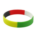 Rainbow Silicone Wristbands With Your Own Logo