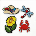 Custom Design Handmade Fabric for Kids Iron on Cartoon Embroidery Patch for Hats