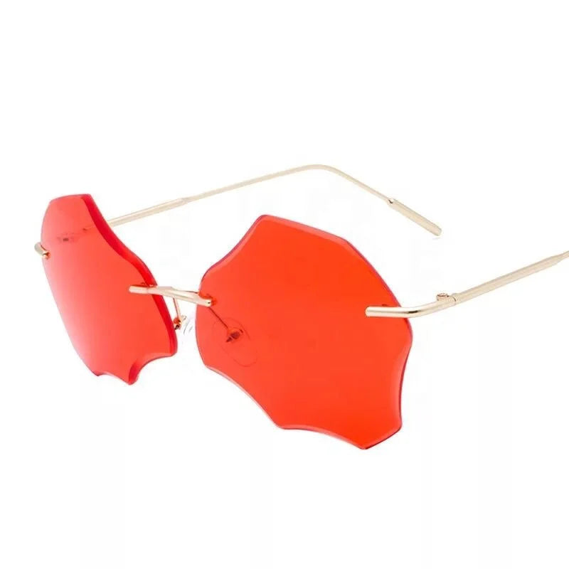 2021 Irregular  Sun Glasses Fashion Metal Unisex Street Popular Colors Sunglasses