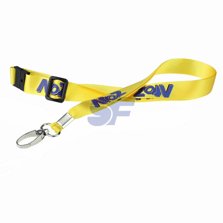 Custom Logo Printing Eco-Friendly Polyester Badge Holder Lanyard/Cheap Wholesale Neck Lanyard/Promotional Silk Screen Lanyard