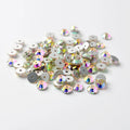 Wholesale 3mm 4mm Flat Back Rhinestone Round Shape Sew on Crystals Lochrose Sequins Crystal for Weeding Dress