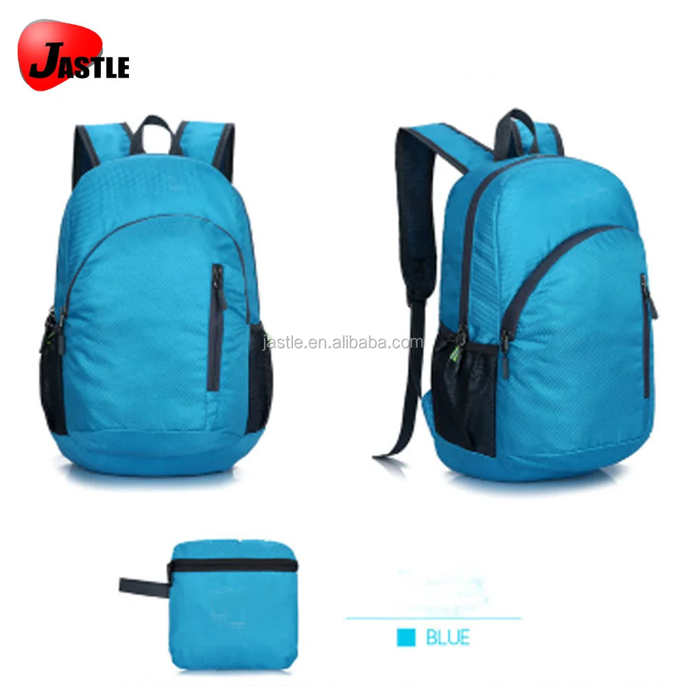 Outdoor Foldable Waterproof Hiking Backpack Polyester Unisex Sports Daily Foldable Backpack Zipper & Hasp 20L