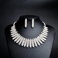 Fashion Woman Costume Boho Crystal Choker Necklace Jewelry Set