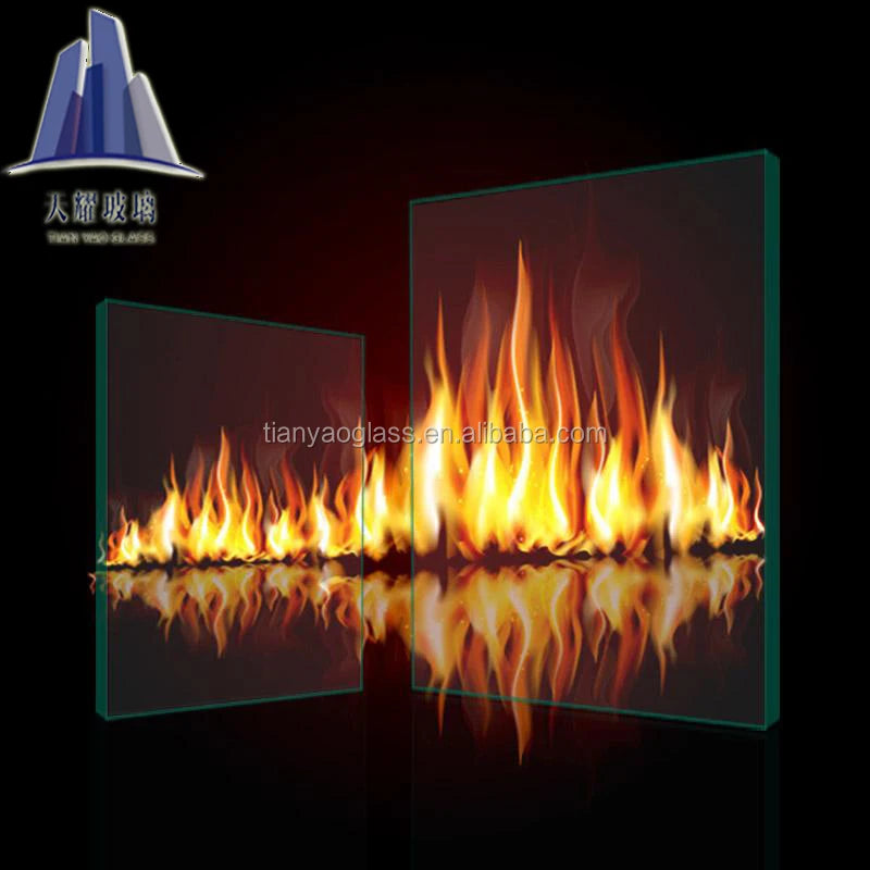 Safety Tempered Fireproof Glass for Fireplaces