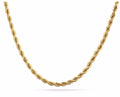 2.5mm Diameter Black Gold Rose Plated Best Stainless Steel Mens Womens Necklace Twist Rope Chain