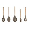 Kitchen Accessories Home and Kitchen Gadgets Hot Selling in America Professional Silicon Kitchen Utensils with Wood Handle Set