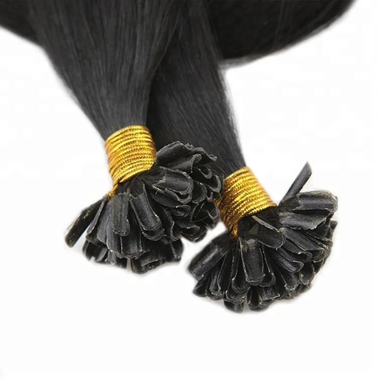 No tangle No Shedding 1g/strand Virgin U/nail Tip Human Hair Extensions