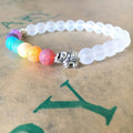 Fashion Healing Yoga Chakra Oil Diffuser Valconic Rock Lava Stone Elephant Matte Beads Elastic Bracelet