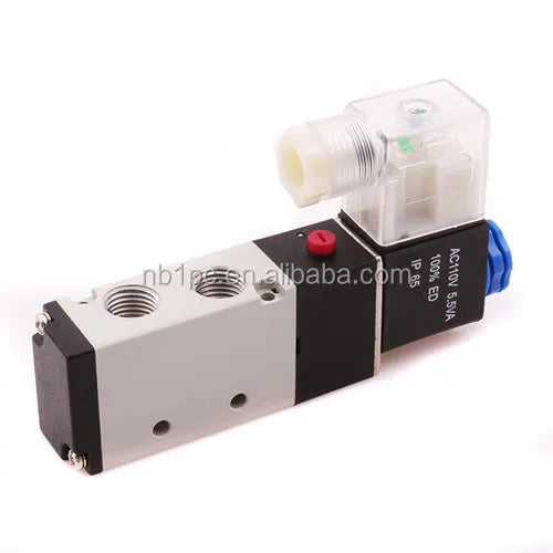1Pneumatics 4V210-08 5 Port 4 Way 2 Position Solenoid Air Valve for Pneumatic System Customizable OEM Control Structure