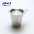 Stainless Steel 18/8 Food Grade Silver Tea Infuser Strainer for Loose Leaf Tea with Single Handle