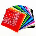 Wholesale Stock Cheap Customized Fashion Ethnic Hip Hop 100% Cotton Multifunctional Square Bandana with Low MOQ