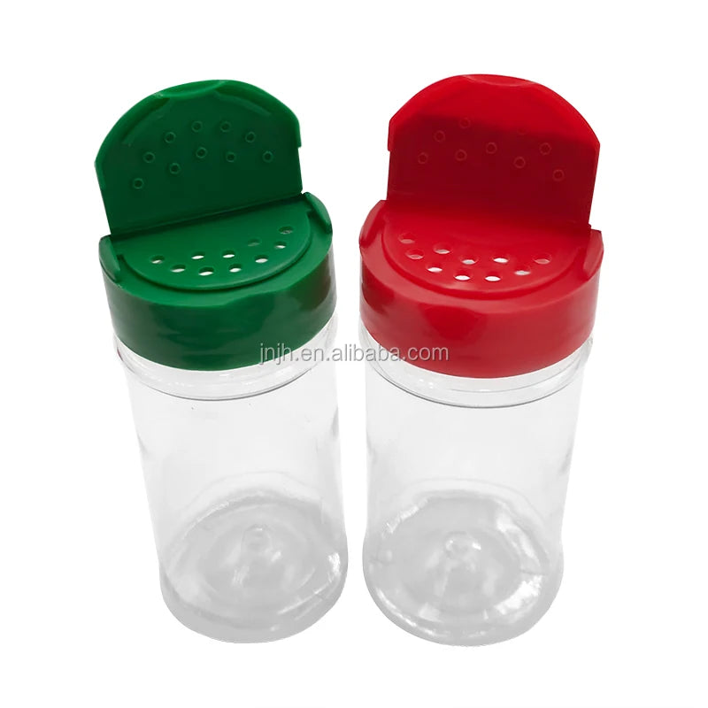 Food Grade Pepper Shakers Seasoning Jar for Barbecue BBQ Condiment Container Plastic Spice Salt Jars