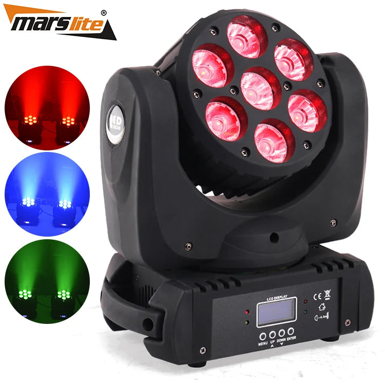 Moving Head Wash Dj Light 7x10w Rgbw 4in1 Led Dj Light Moving