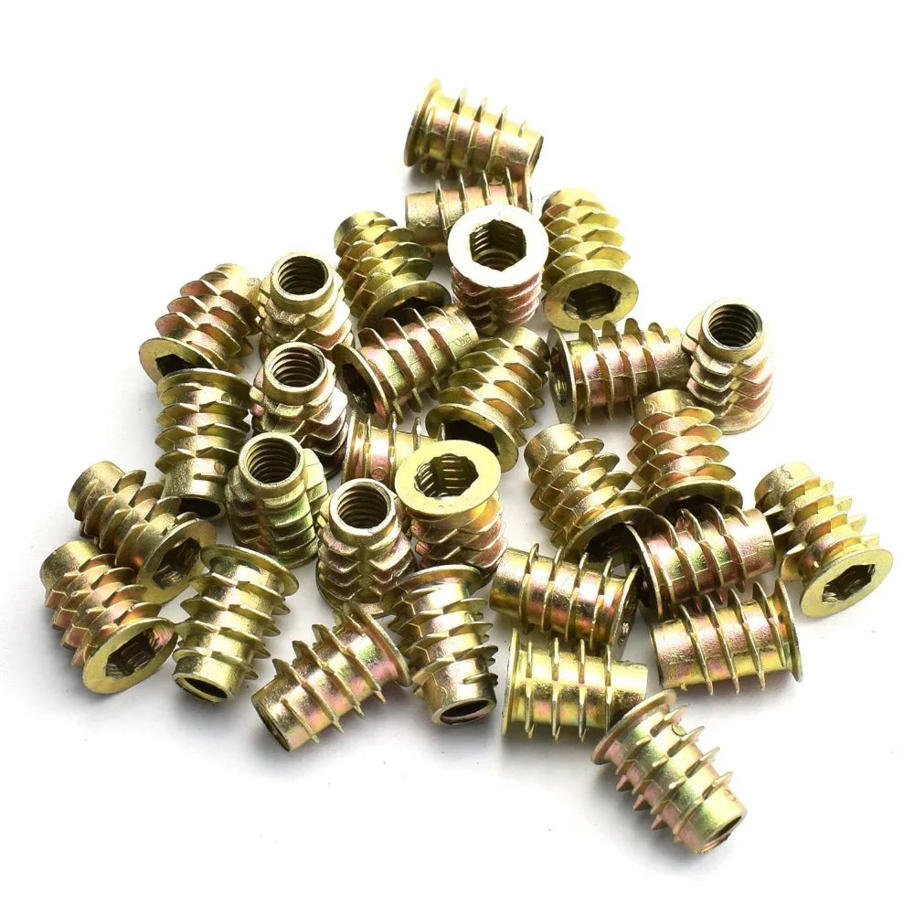 Hex Socket Furniture M8 Thread Insert Nut with Zinc Alloy