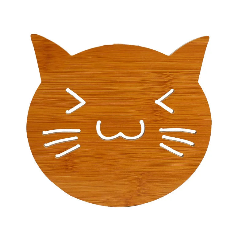 Wholesale Classical Natural Bamboo Anti-scalding Eco-Friendly Mug Coaster Mat 14x14cm for Home & Kitchen Use