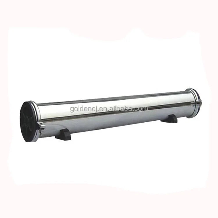 4\" X 40\" Stainless Steel End Clamp Membrane Housing Manual Power Source for Outdoor Application with 1/2\"-1/2\" Ports