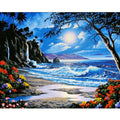 CHENISTORY Paint by Numbers Landscape Oil Diy Night Views No Frame on Canvas