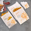 Custom Oil Proof Fast Food Packaging Fried Chicken Paper Bag for Fried Food Sharp Bottom Kraft Paper Oil Proof Bag