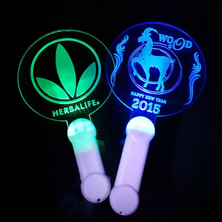 Customized LOGO Acrylic Led Stick/wand/baton for Partyeventweddingholiday  3 Modes Flashes Led Stick
