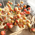 56cm Cheap Wholesale Simulation Fake Peach Artificial Fruit Blossom Branch for Wedding Home Party Hotel Decoration