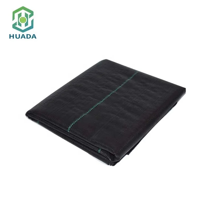 Heavy Duty Black Woven Plastic Fabric Ground Cover PP Anti-Grass Garden Supply