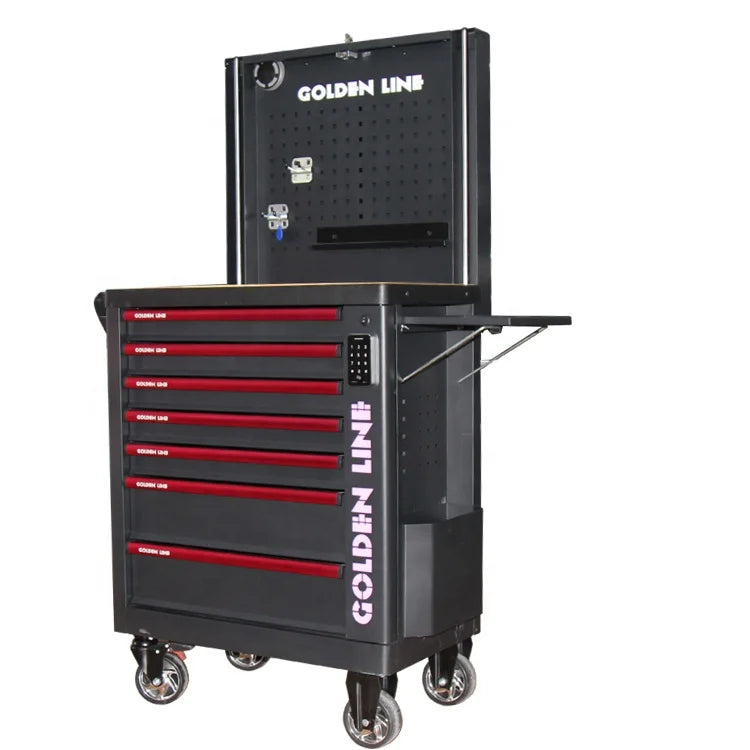Digital Lock Steel Iron Tool Sets Cabinet with Caster Trolley for Storage in Workshops Offers OEM OBM Customization Options