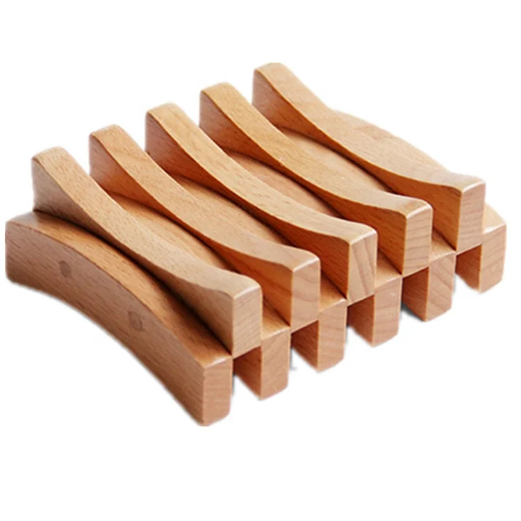 Classical Creative Hot Sell  Handmade Eco-Friendly Beech Wood Soap  Holder