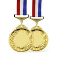 Wholesale Gymnastics Metal Medals Sublimation Blank Marathon Medal Miniature Plain Winning Gold Silver Bronze Honor Medale