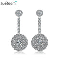 LUOTEEMI Fashion Women Party Dinner Dress Acessoriess Heavy Bridal Dangle Jewelry Earring