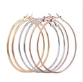 Classic Circle Huggie Hinged Hoop Earrings Wholesale Gold Plated Bali Large Circle Earrings Big Hoop Earrings for Women Jewelry